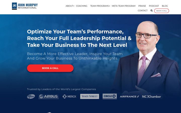 Screenshot of johnmurphyinternational.com