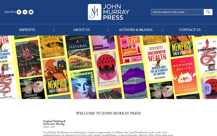 Screenshot of johnmurraypress.co.uk