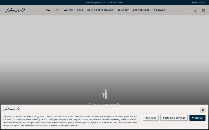 Screenshot of johnnie-o.com