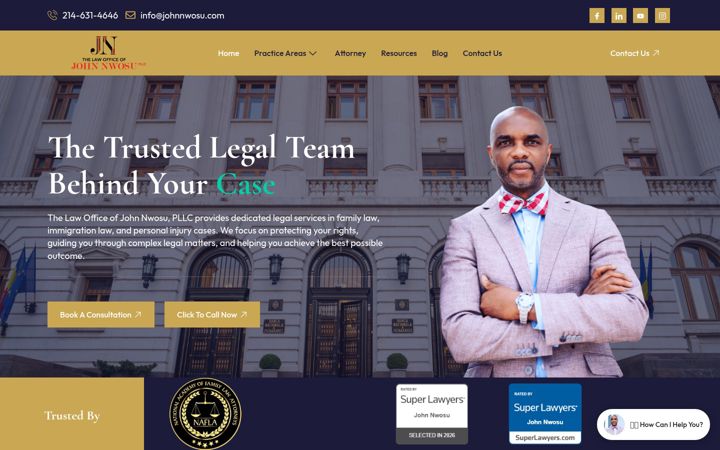 Screenshot of johnnwosu.com