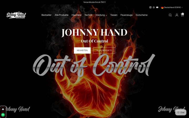 Zrzut ekranu johnnyhand.shop