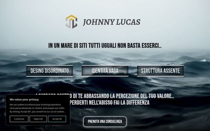 Screenshot of johnnylucas.it