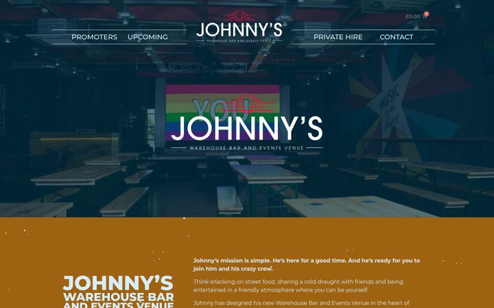 Screenshot of johnnys-morecambe.com