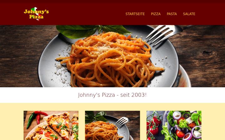 Screenshot of johnnys-pizza-loebau.de
