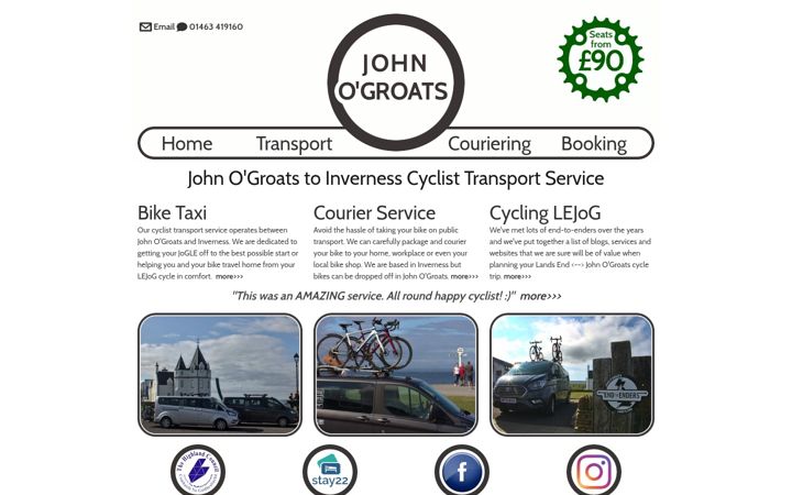 Screenshot of johnogroatsbiketransport.co.uk
