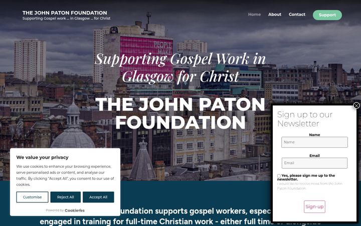 Screenshot of johnpaton.org
