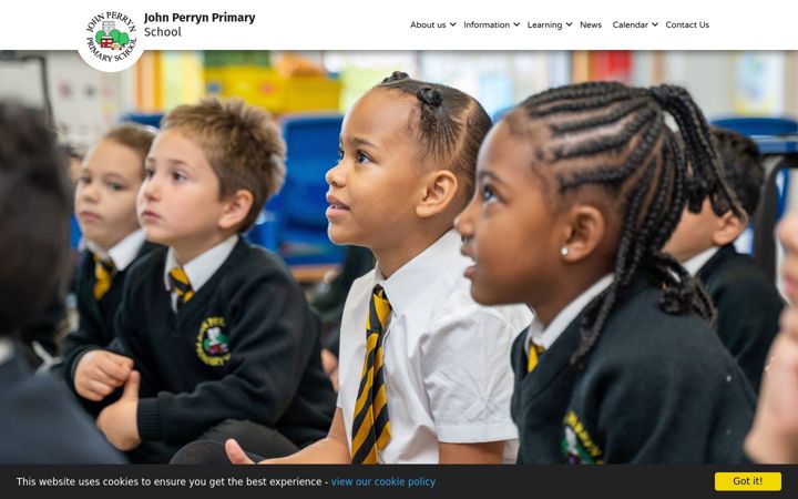 Screenshot of johnperryn.ealing.sch.uk