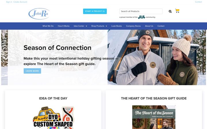 Screenshot of johnramarketing.com