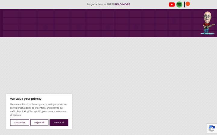 Screenshot of johnrobsonmusic.co.uk