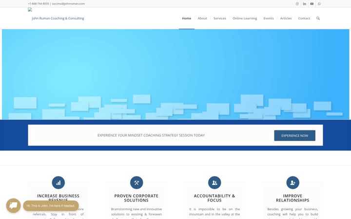 Screenshot ta' johnruman.com