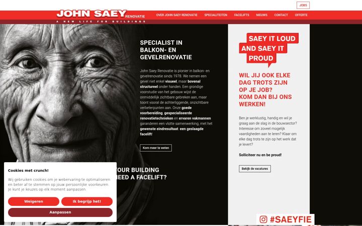 Screenshot of johnsaey.be