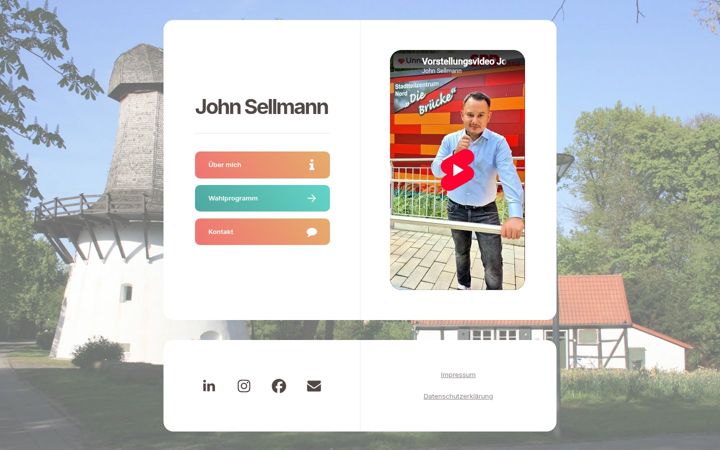 Screenshot of johnsellmann.de