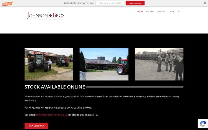 Screenshot of johnson-bros.co.uk