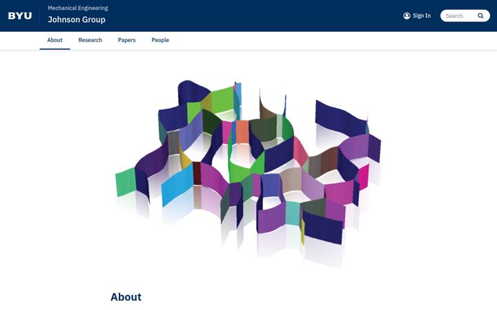 Screenshot of johnson.byu.edu