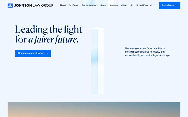 Екранна снимка на johnsonlawgroup.co.uk