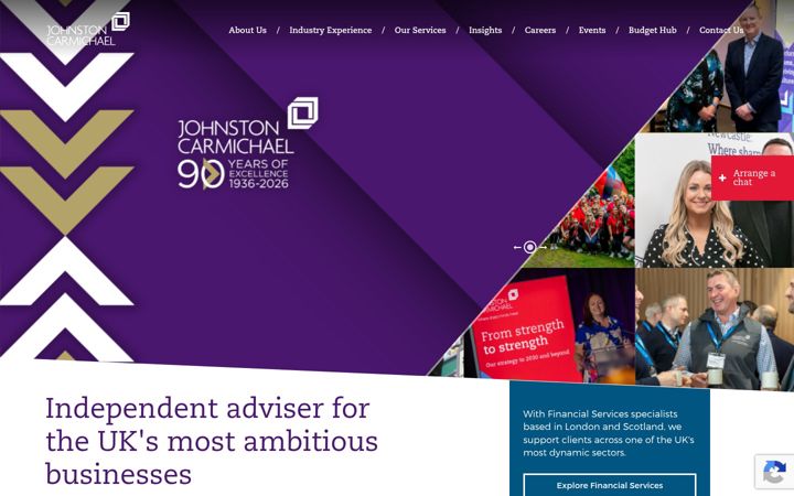 Screenshot of johnstoncarmichael.com
