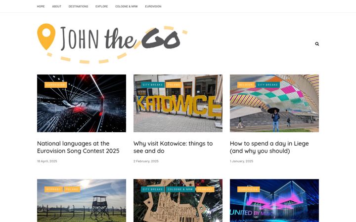 Screenshot of johnthego.com