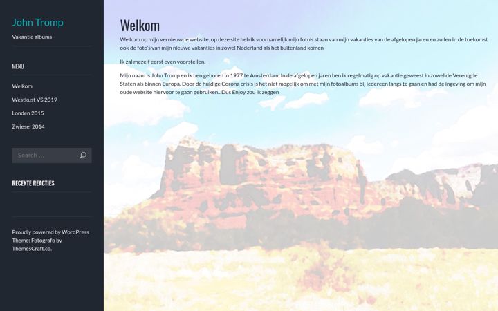 Screenshot of johntromp.nl