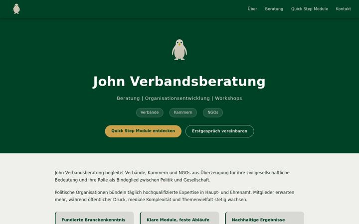 Screenshot of johnverbandsberatung.de