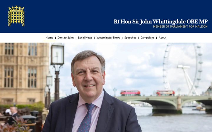Screenshot of johnwhittingdale.co.uk