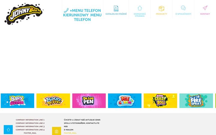 Screenshot of johnybee.cz