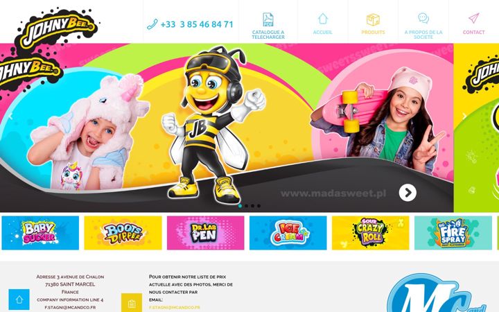 Screenshot of johnybee.fr