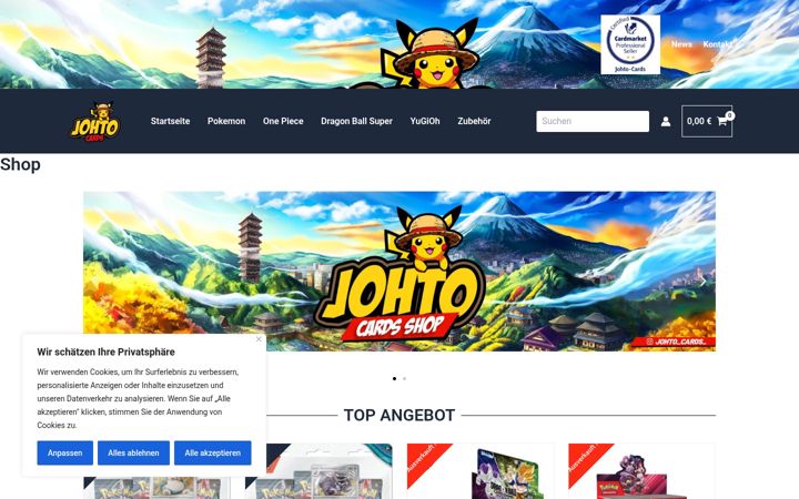 Screenshot of johto-cards.de