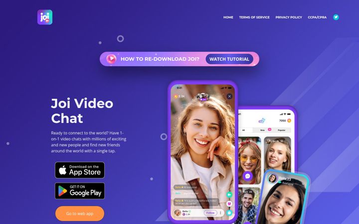 Screenshot of joi.mobi