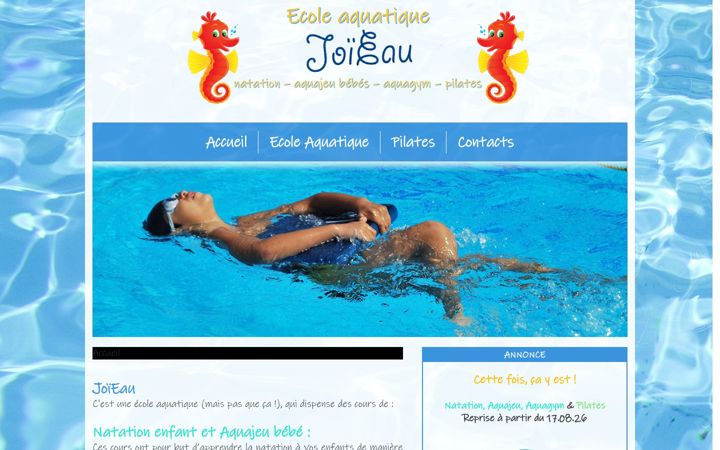 Screenshot of joieau.ch