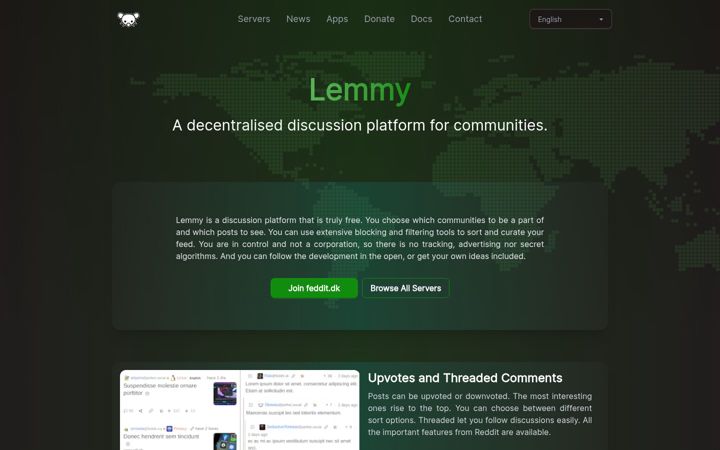 Screenshot of join-lemmy.org