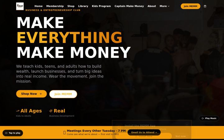 Screenshot of join-memm.com