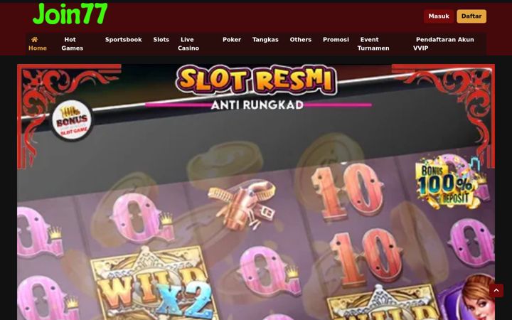 Screenshot of join77slot.com