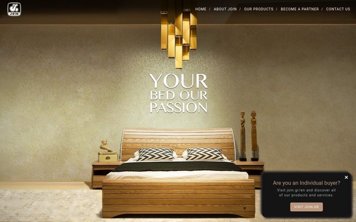 Screenshot of joinbeds.com