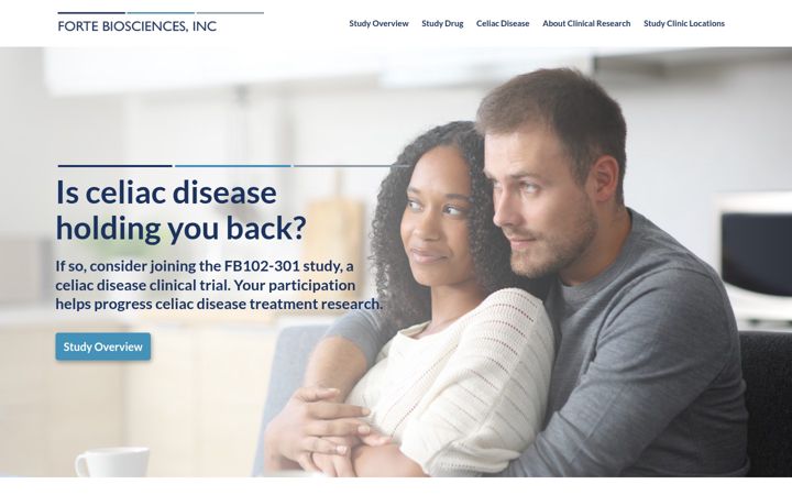 Screenshot of joinceliac.com