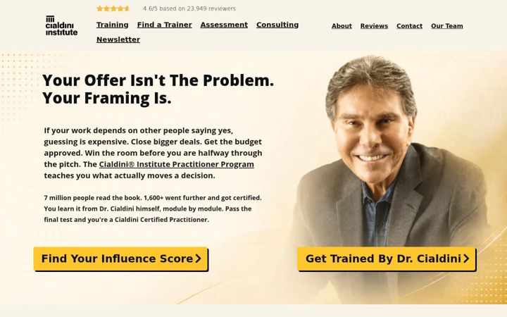 Screenshot of joincialdini.com