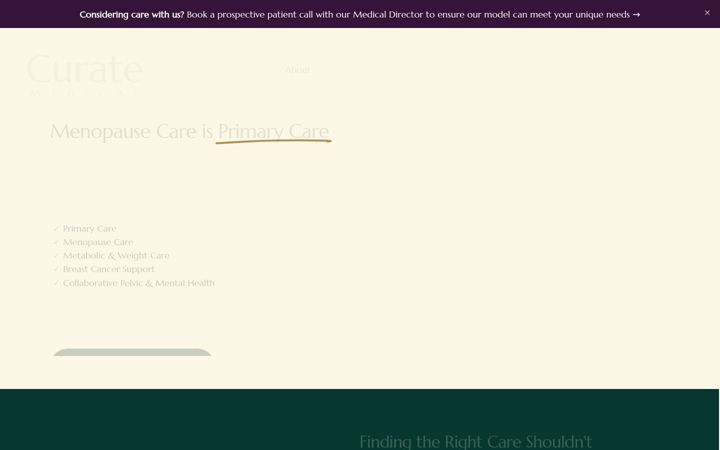 Screenshot of joincurate.com
