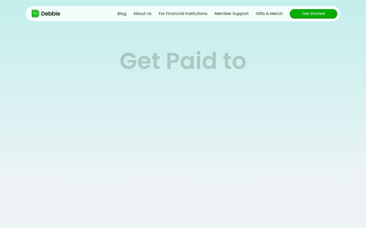 Screenshot of joindebbie.com