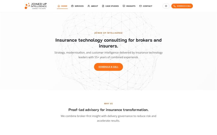 Screenshot of joinedupintel.co.uk