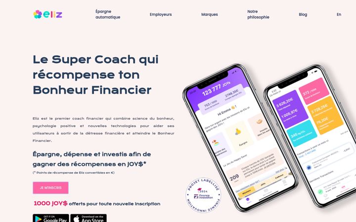Екранна снимка на joineliz.com