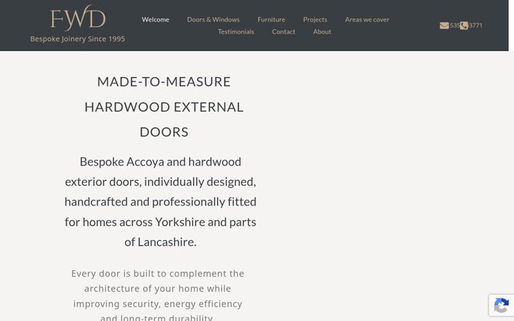 Screenshot of joinerandcabinetmaker.co.uk