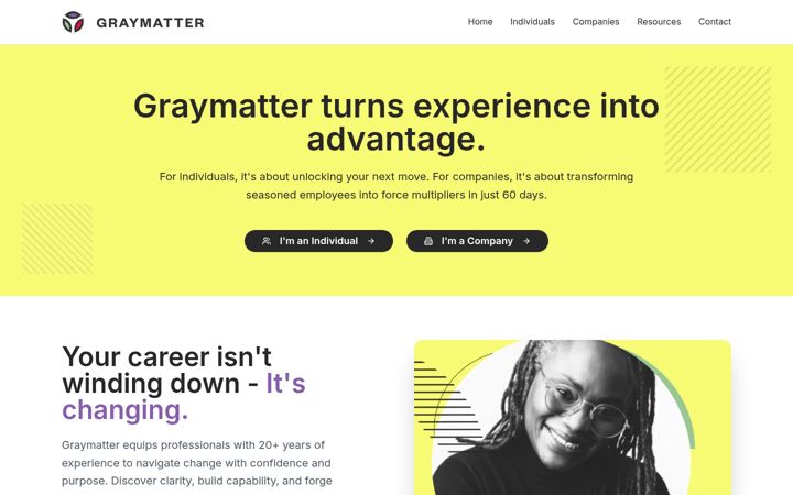 Screenshot of joingraymatter.com