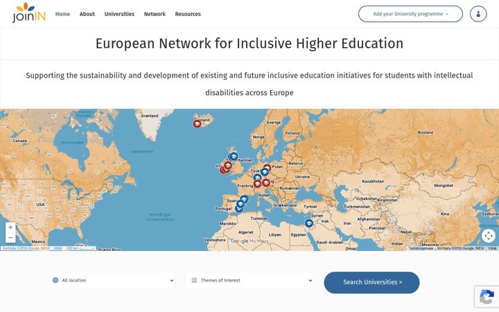 Screenshot of joinin.education