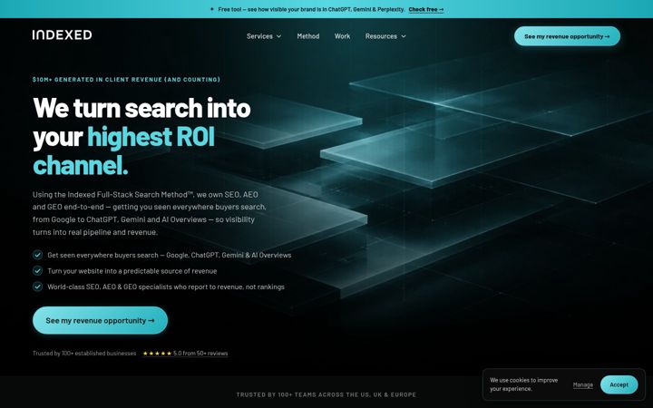 Screenshot of joinindexed.com