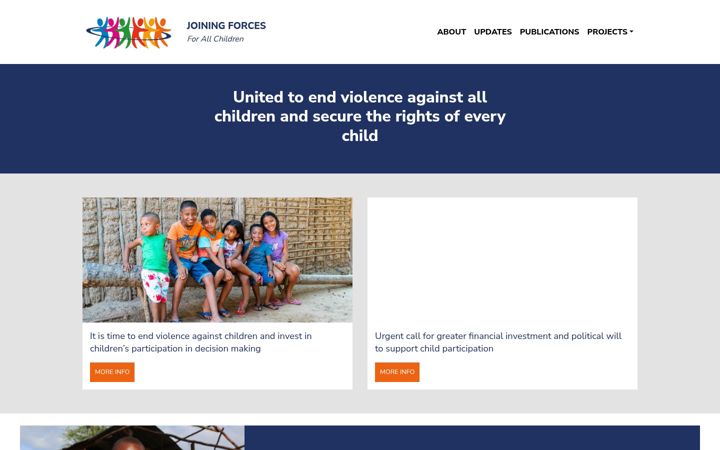 Screenshot of joining-forces.org