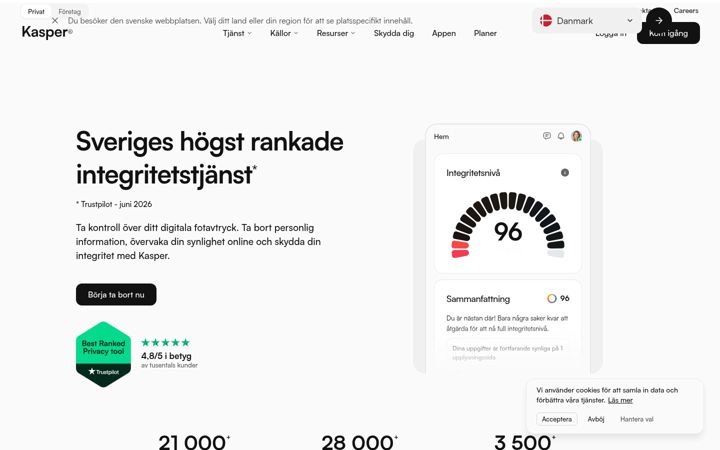 Screenshot of joinkasper.com