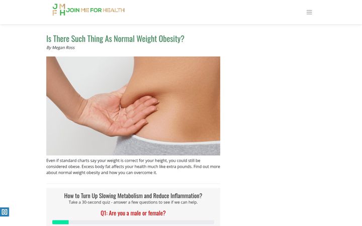Screenshot of joinmeforhealth.com