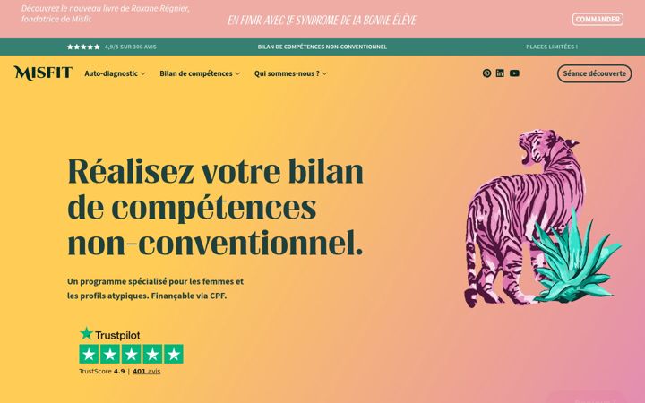 Screenshot of joinmisfit.com