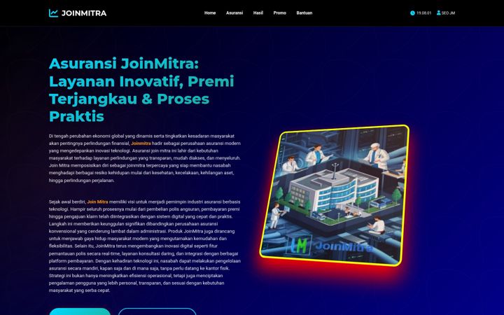 Screenshot of joinmittra.org