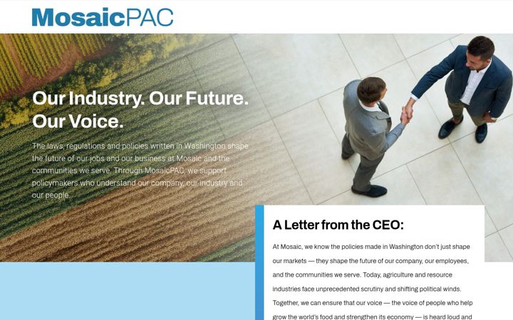 Screenshot of joinmosaicpac.com