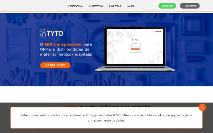 Screenshot of joinner.com.br
